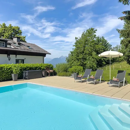 Romantik Gersberg Alm Mit Panoramablick Auf Salzburg